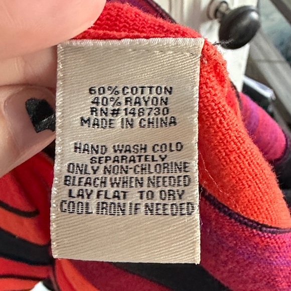 ECI Vibrant Red and Black Long Sleeve Dress - Picture 6 of 7